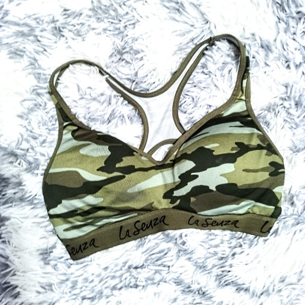 La Senza Camo Green Sports Bra